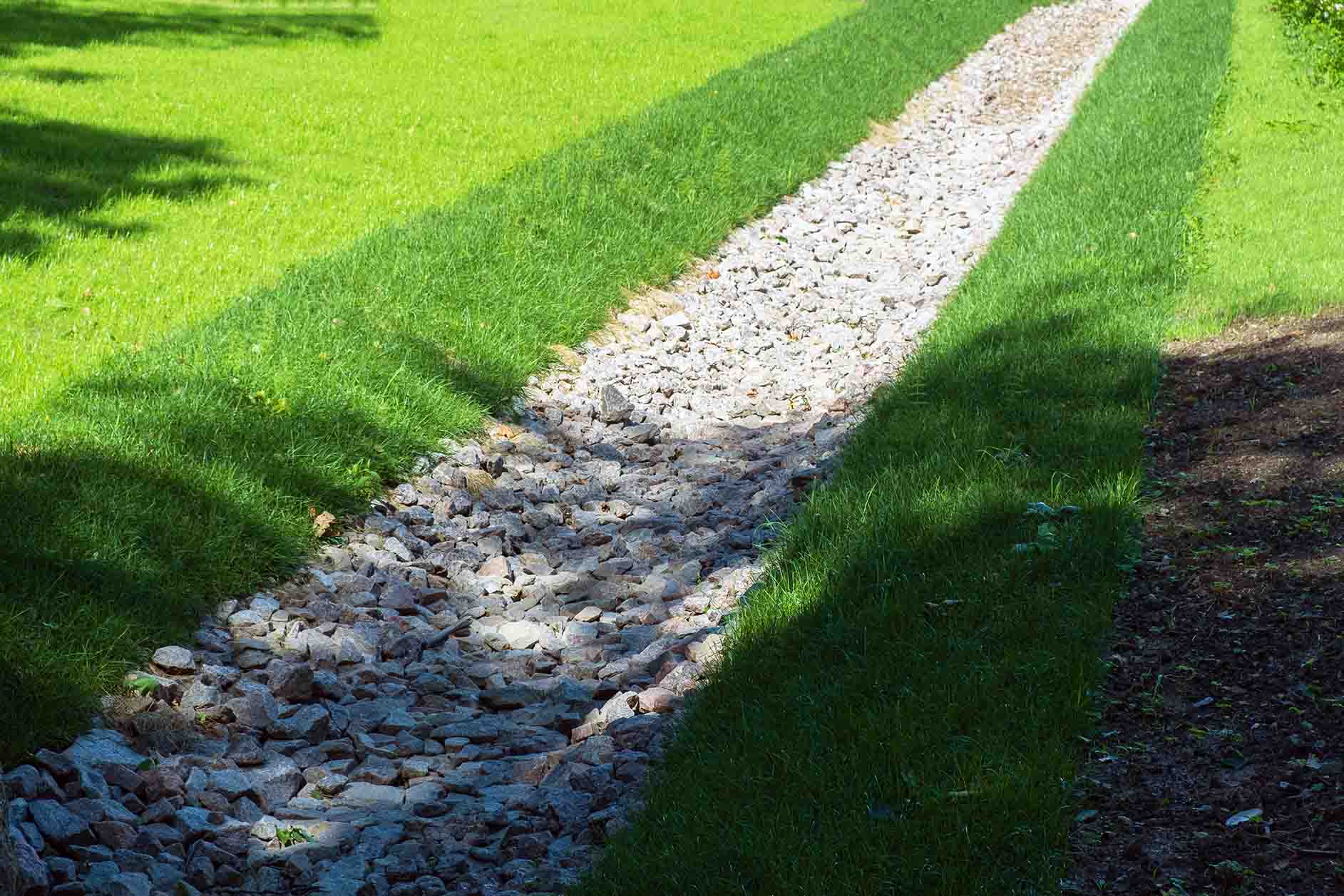 French Drain Installation project 2 in North Richland Hills