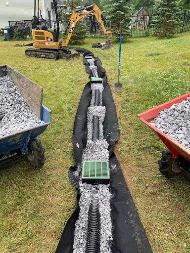 French Drain Installation project 6 in North Richland Hills