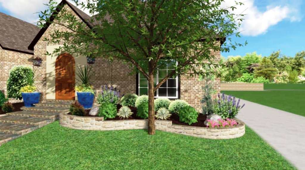 Softscaping project 5 in North Richland Hills